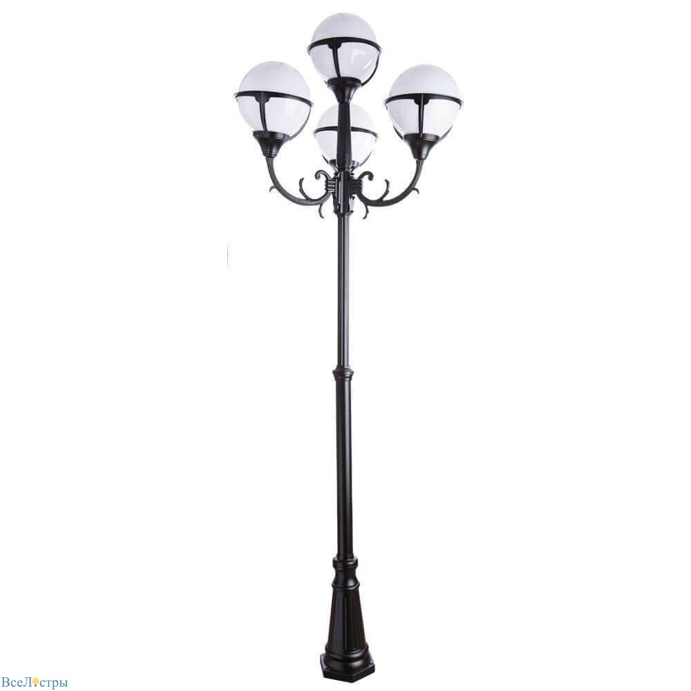 садово-парковый светильник arte lamp monaco a1497pa-4bk