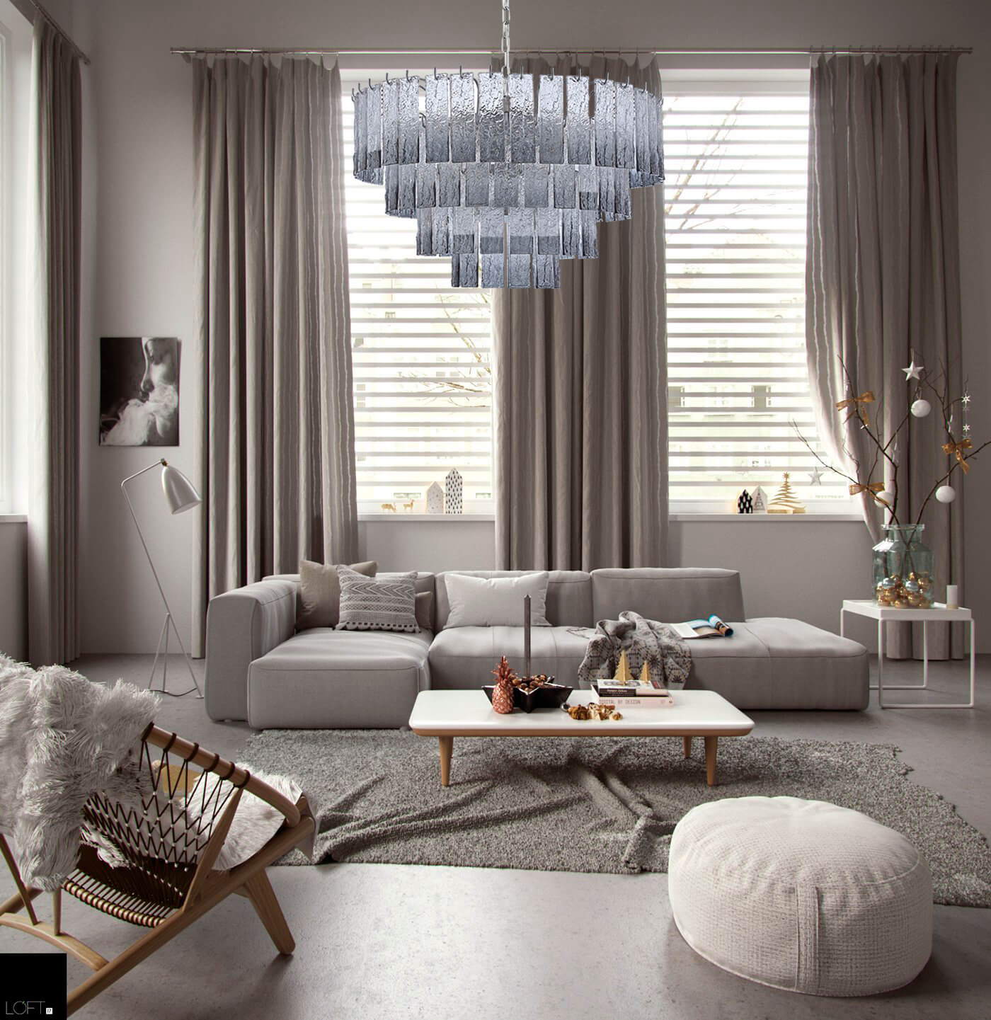подвесная люстра saga 601 l12 silver