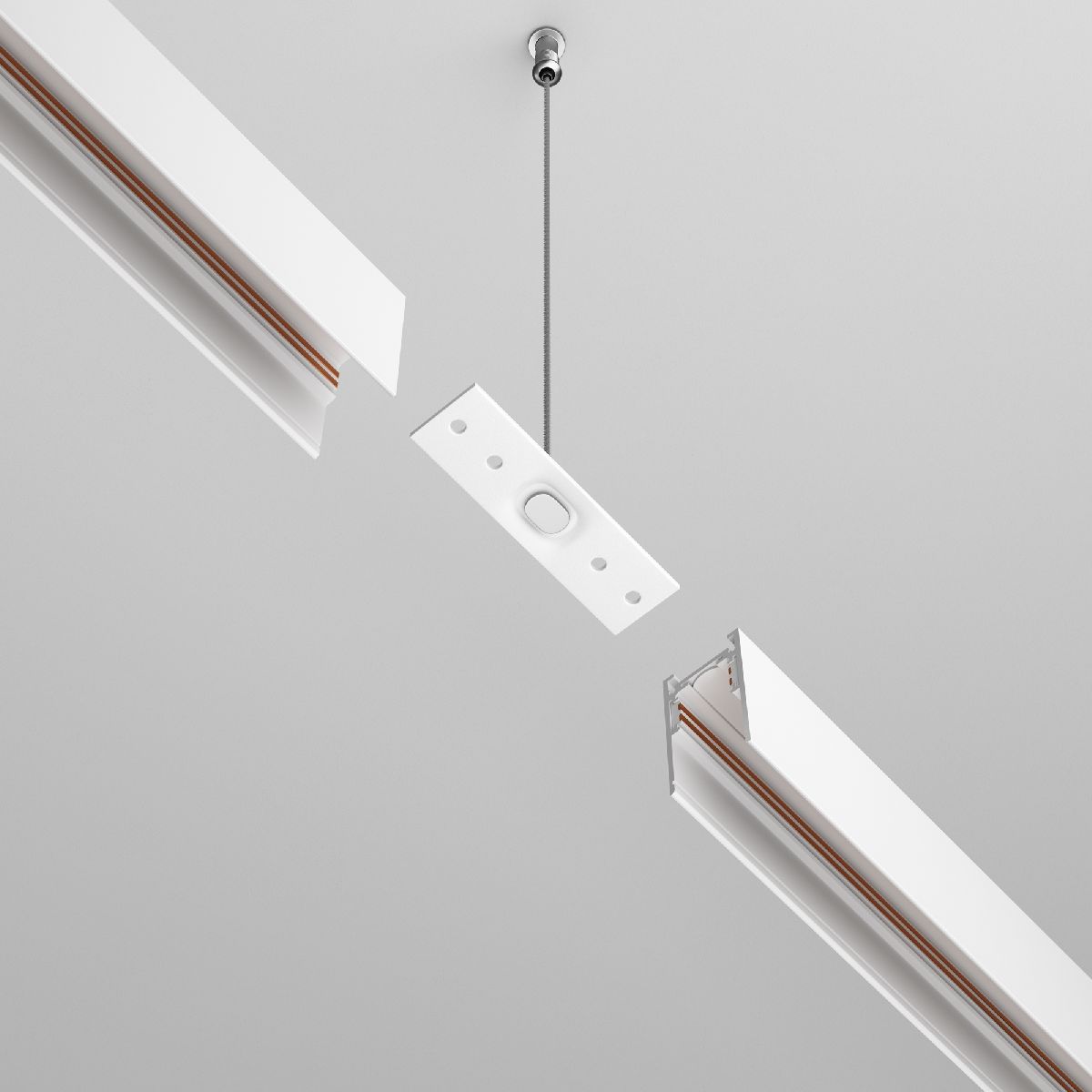 коннектор прямой maytoni magnetic track system exility tra034c-21w