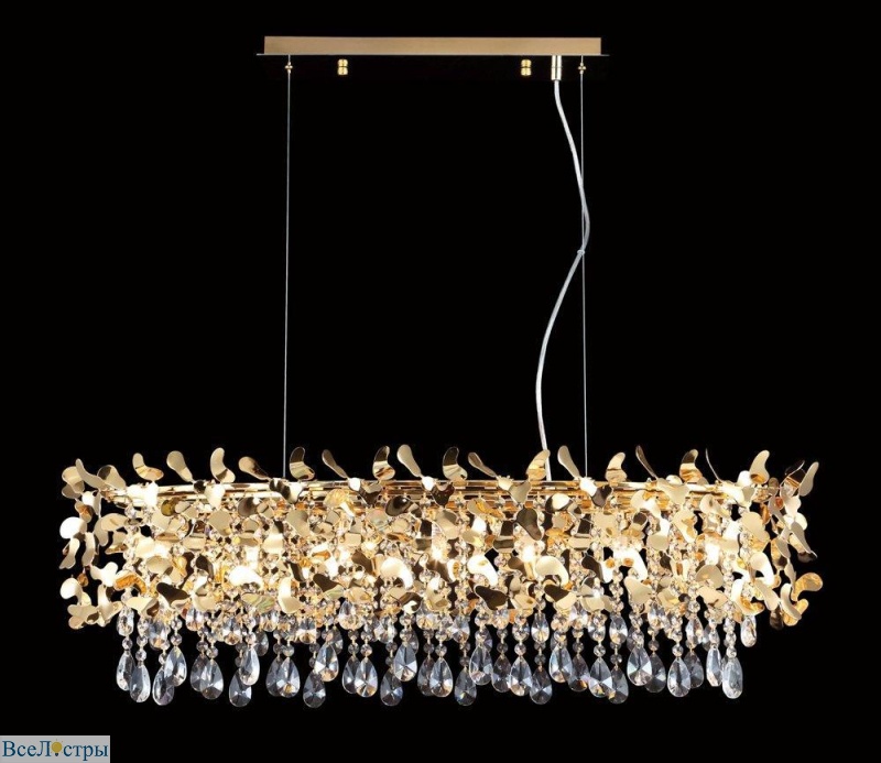 подвесная люстра crystal lux romeo sp8 gold l1000