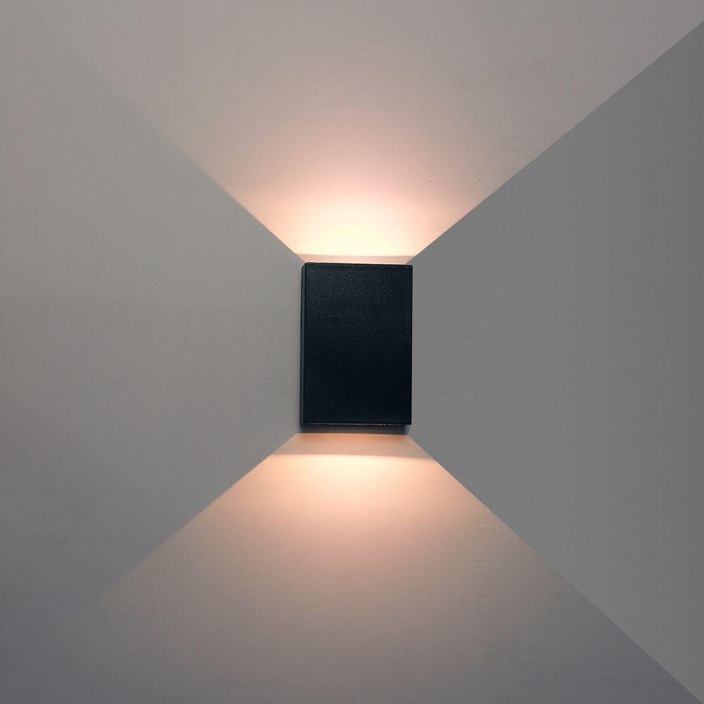 уличный настенный светодиодный светильник arte lamp algol a2750al-2bk