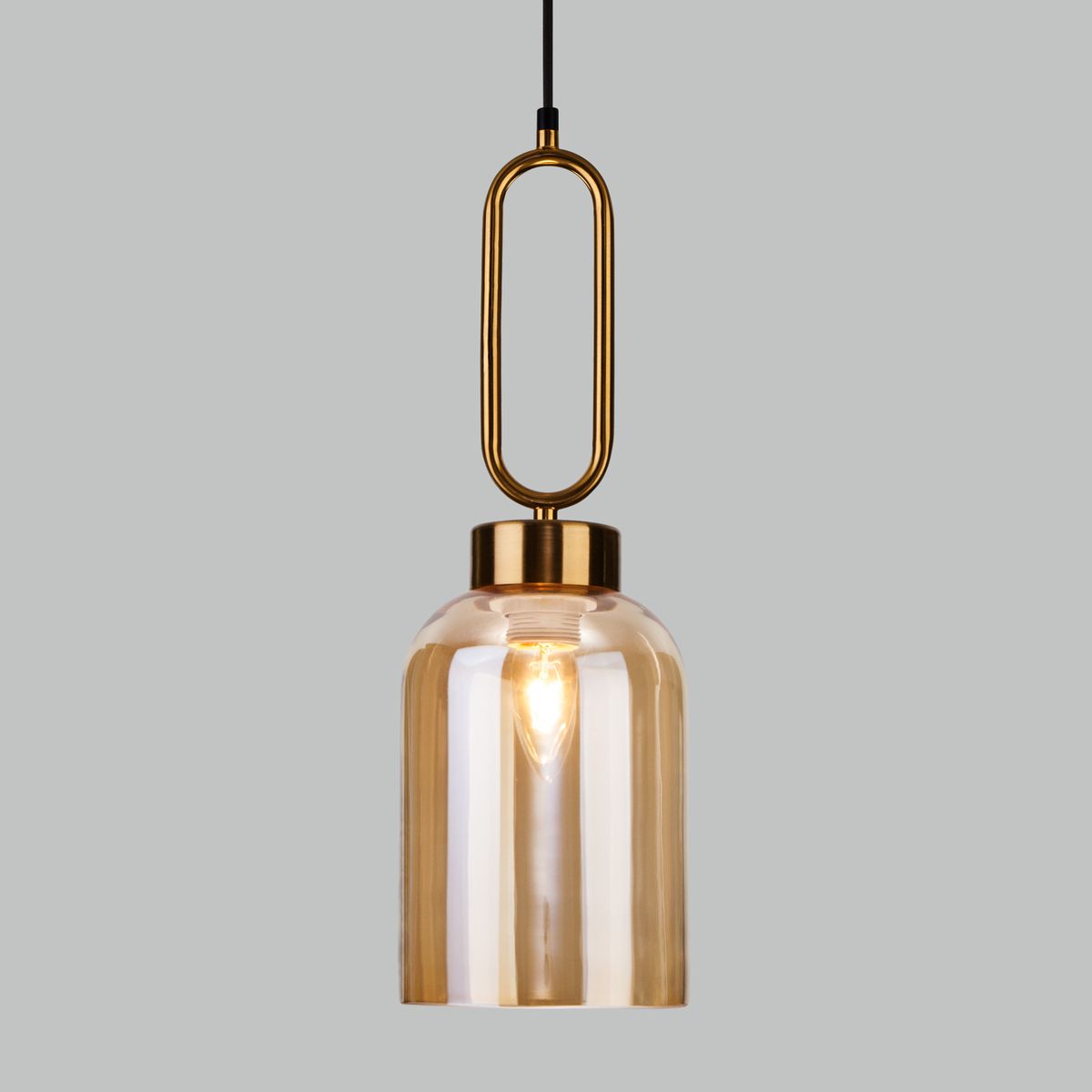 подвесной светильник eurosvet flou 50229/1 янтарный