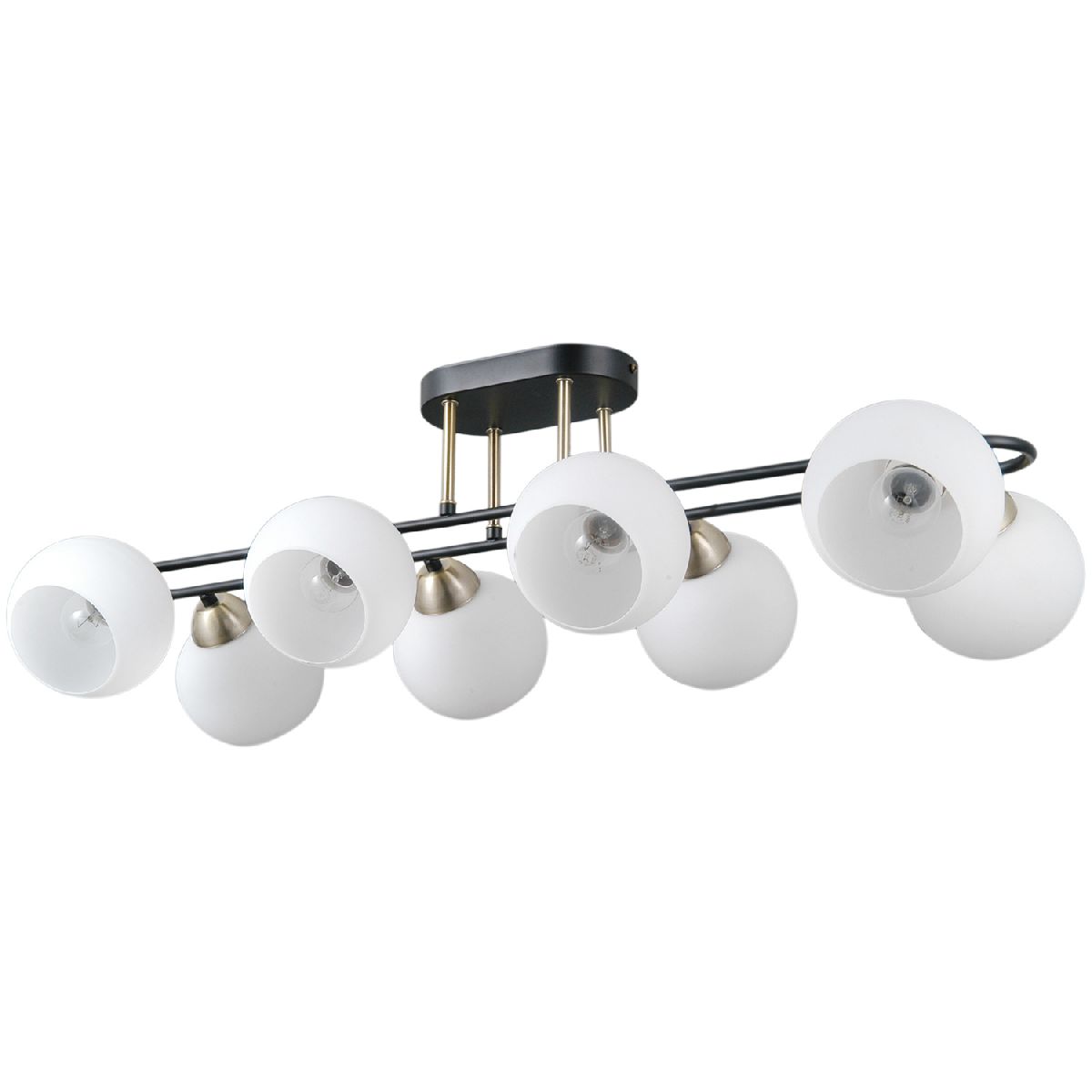 потолочная люстра illumico il0790-8csq-25 bk ab trento