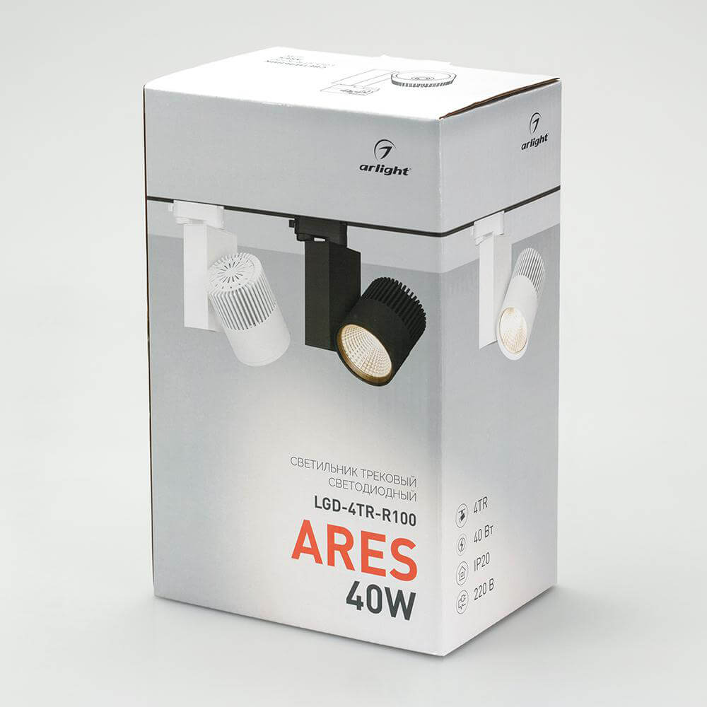 трековый светильник arlight lgd-ares-4tr-r100-40w day4000 026377