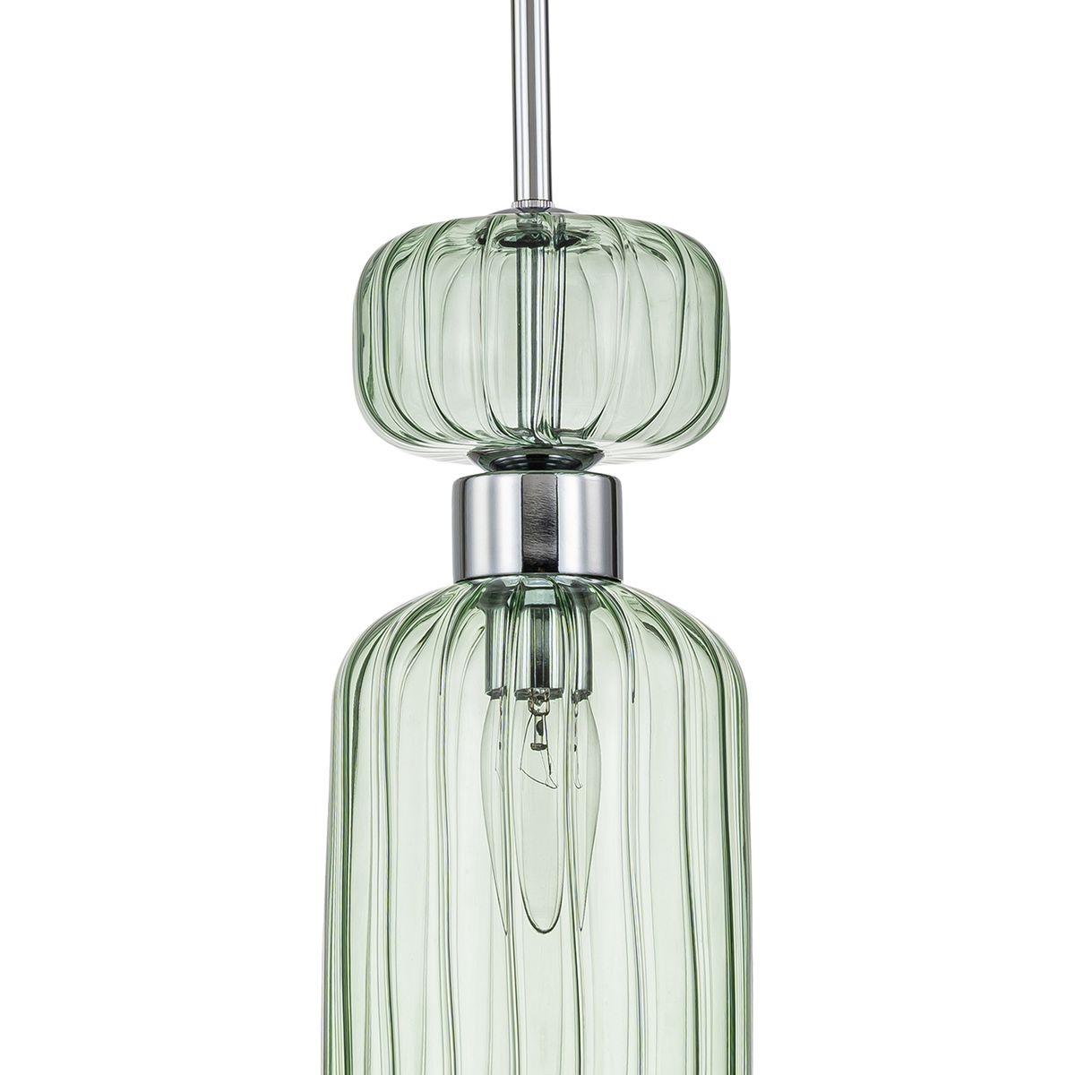 подвесной светильник escada gloss 1141/1s chrome/green