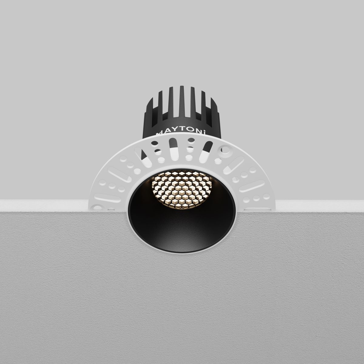 встраиваемый светильник maytoni dip dl119-10w-4k-trs-b