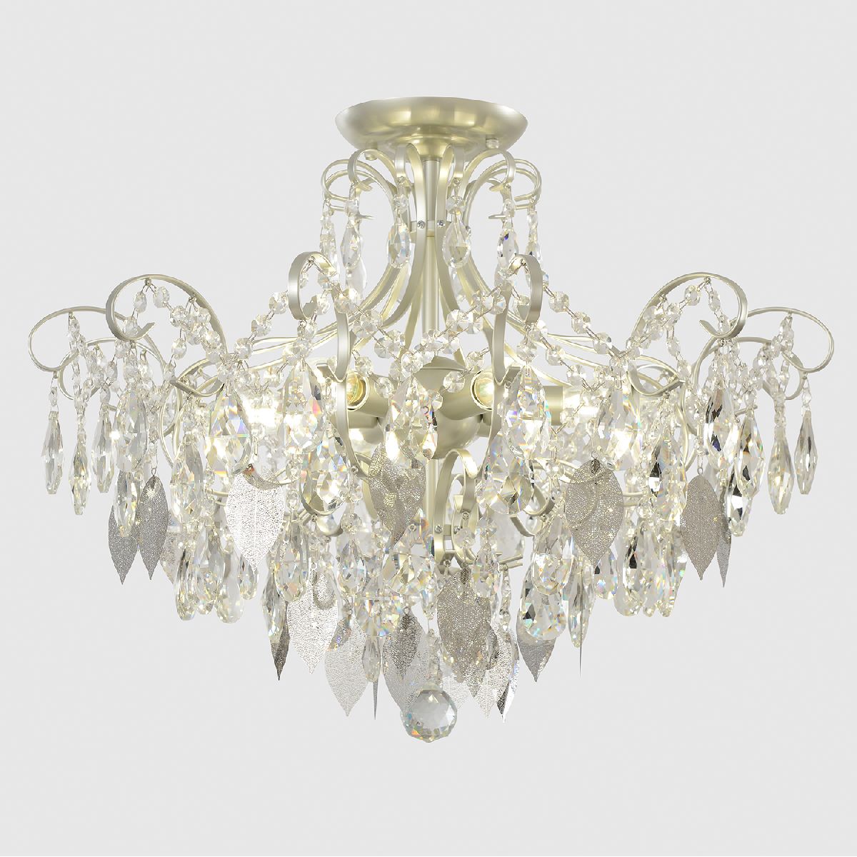 потолочная люстра crystal lux esmiralda pl6 silver