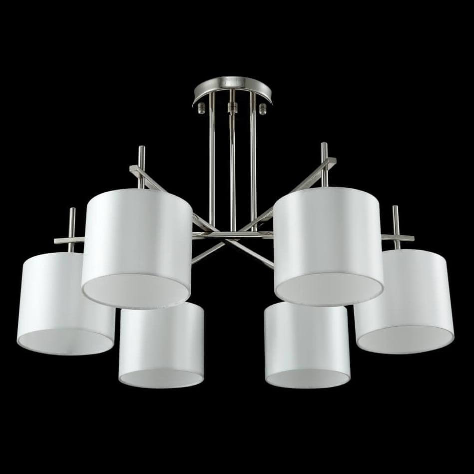 потолочная люстра crystal lux sergio pl6 nickel