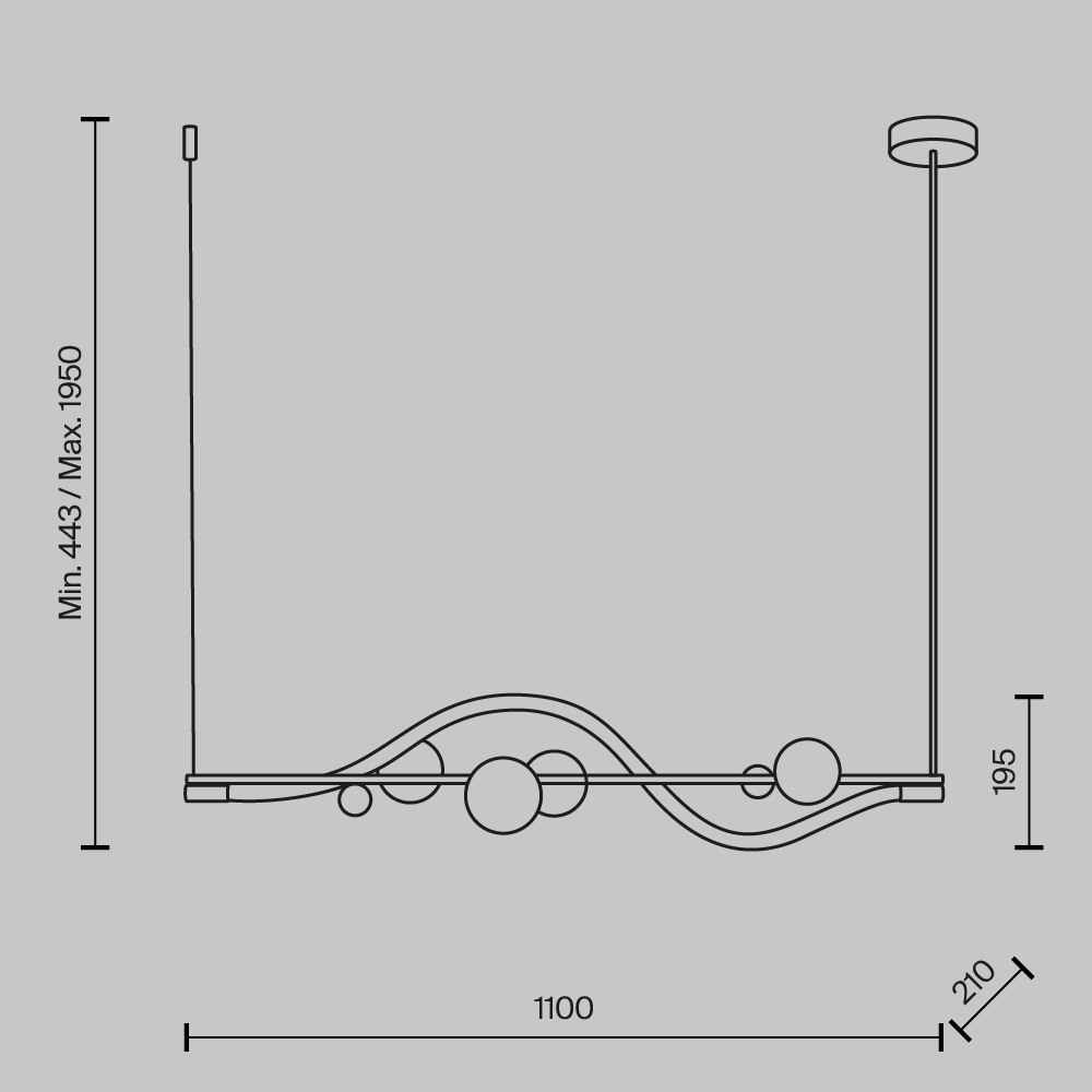 подвесной светильник maytoni oasis mod289pl-l13bs3k
