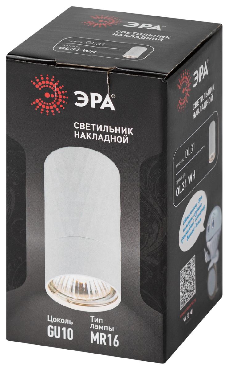 накладной светильник эра ol31 wh б0056375