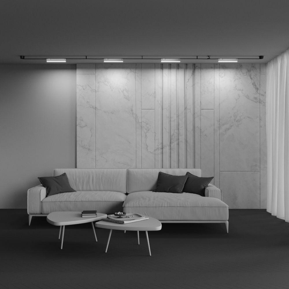 подвесной светодиодный светильник maytoni technical pendant system parity basis tr129b-12w4k-w