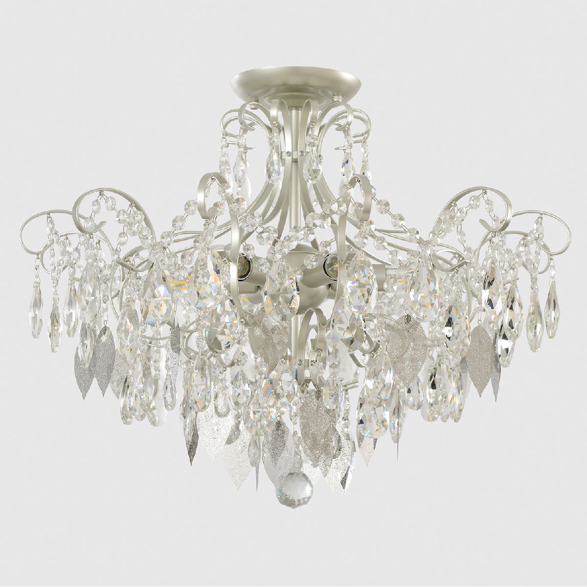 потолочная люстра crystal lux esmiralda pl6 silver