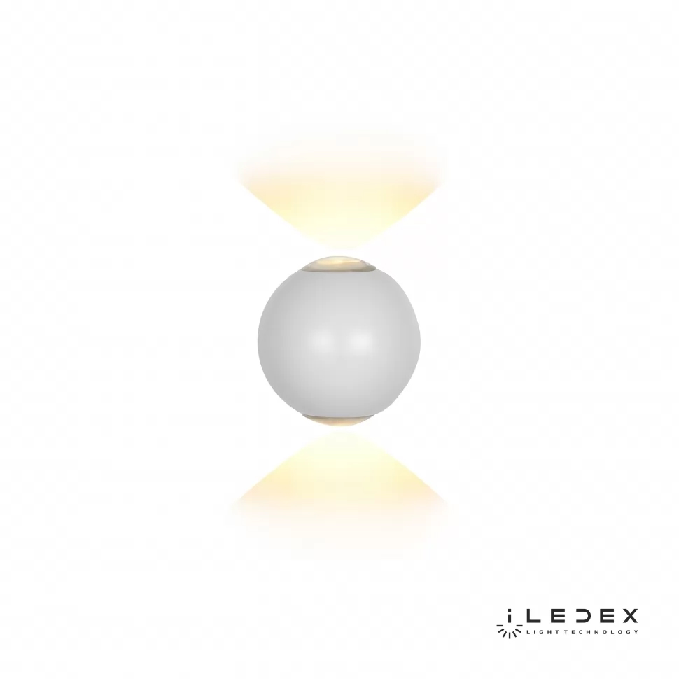 настенный светильник iledex rainbow zd8168-6w rgb wh