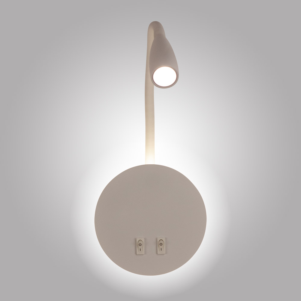 гибкое бра am group am484 wh