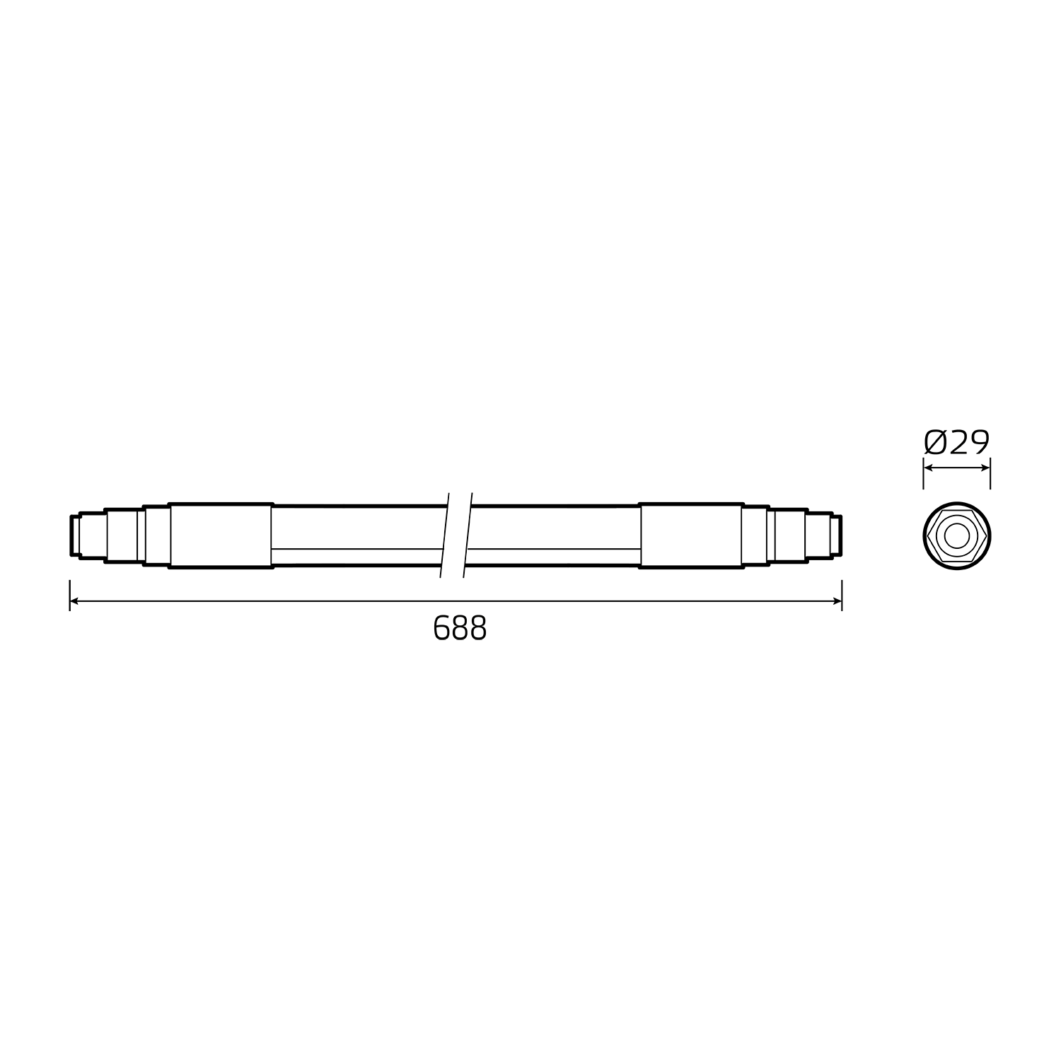 линейный потолочный светильник gauss compact 843424312
