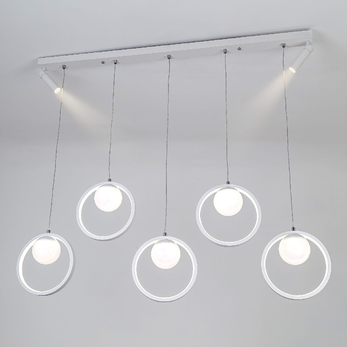 подвесная люстра led4u l7103-7 wт