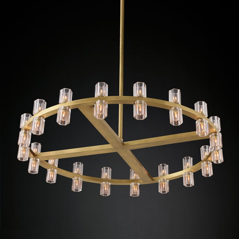 люстра на штанге delight collection arcachon km1000p-36 brass