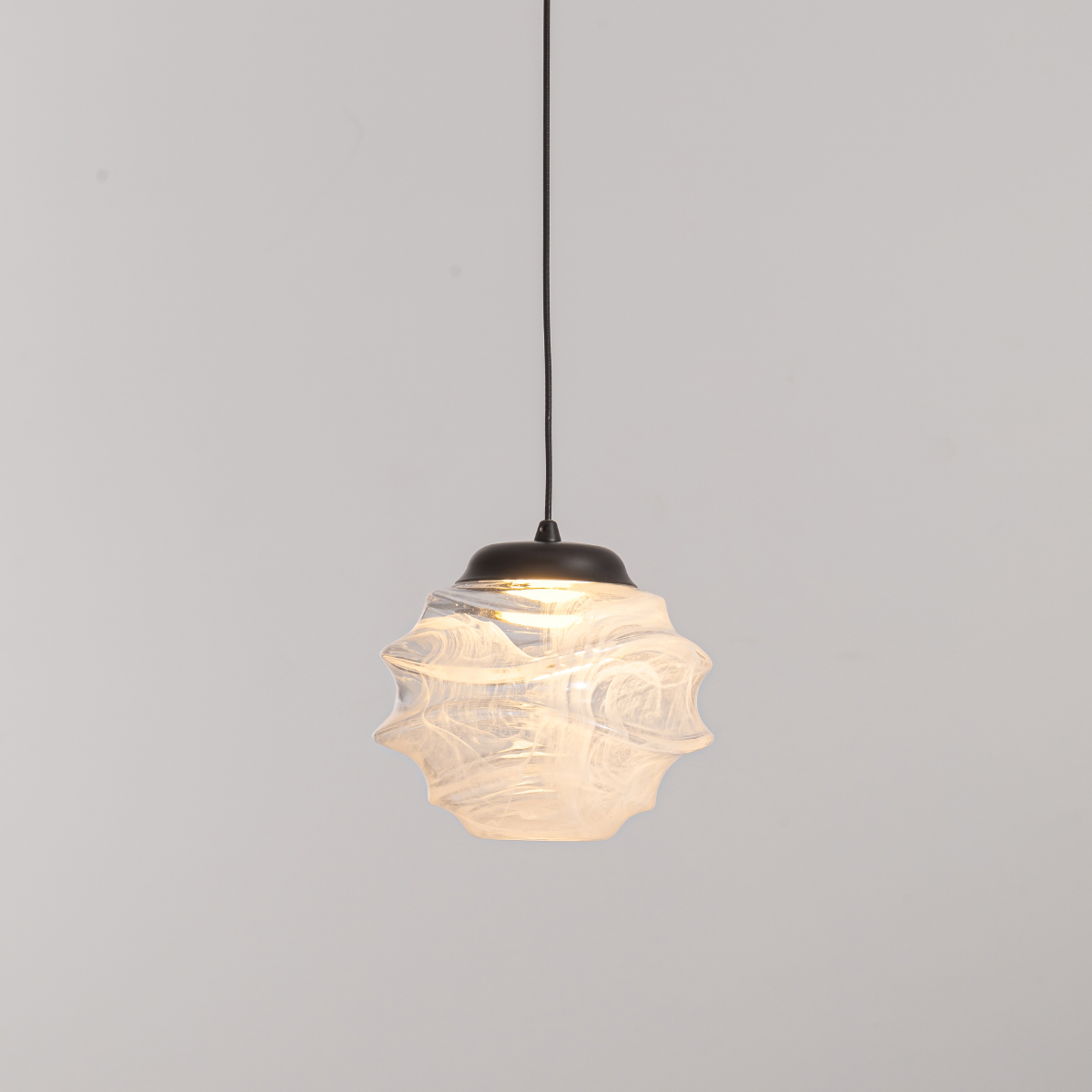 подвесной светильник delight collection md25030003-1a matt black/clear