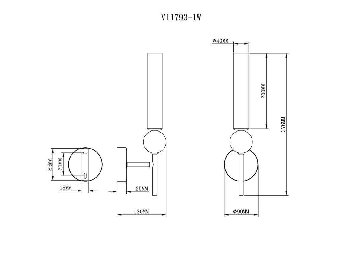 бра moderli illis v11793-1w