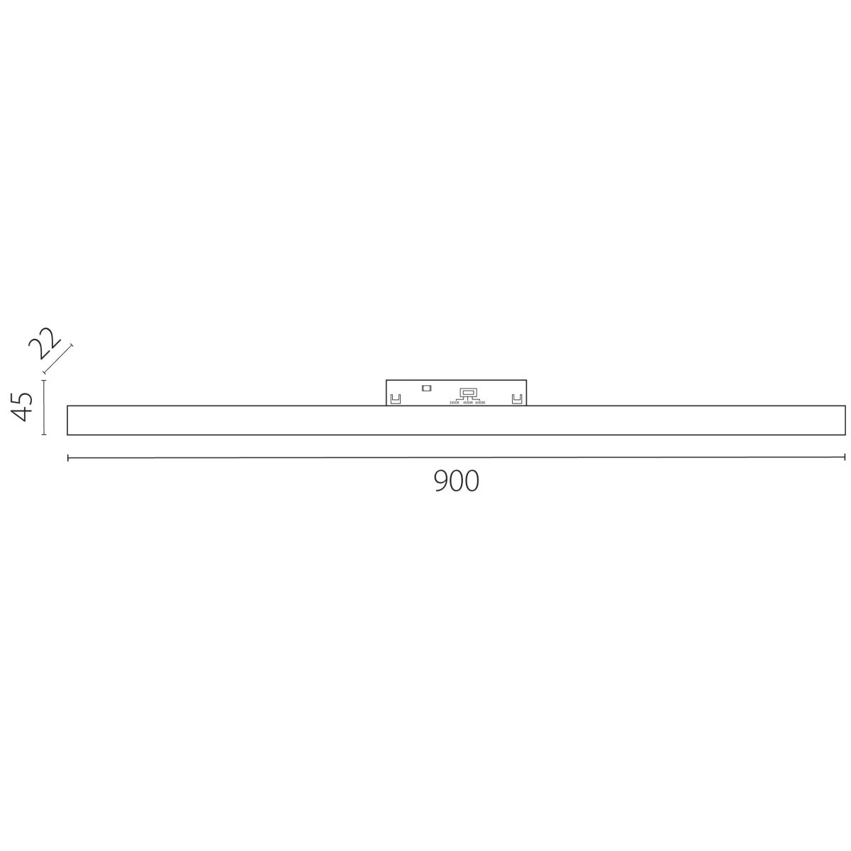 трековый однофазный светильник заливающего света lightstar uno cct 269906cct