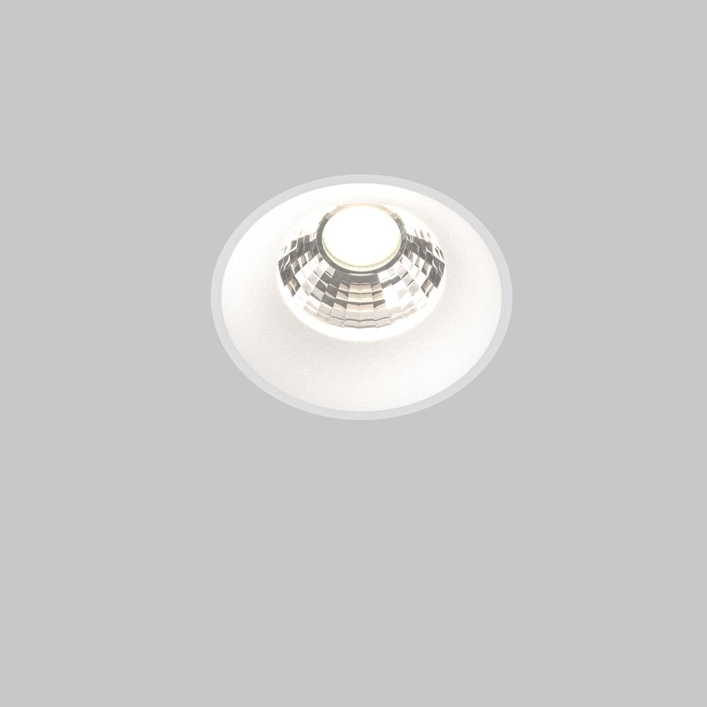 встраиваемый светодиодный светильник maytoni round dl058-12w4k-trs-w