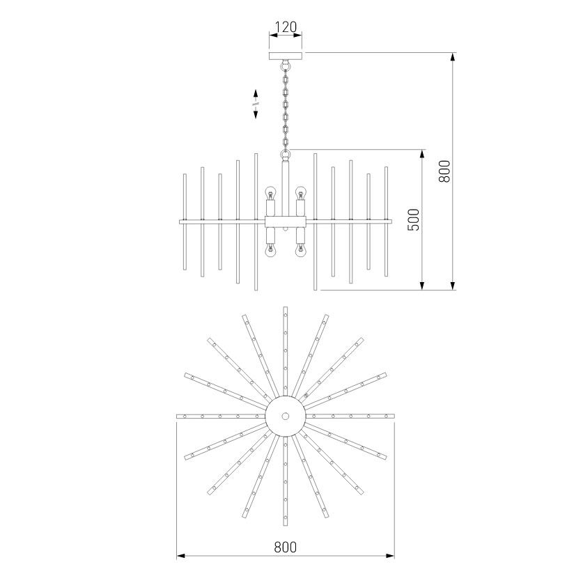подвесная люстра bogates allure 355/8 smart