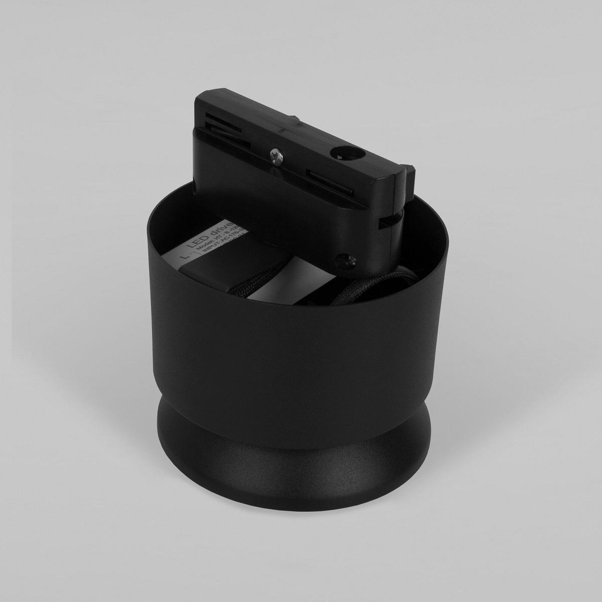 трековый светодиодный светильник elektrostandard smooth 85515/01 черный матовый a062874