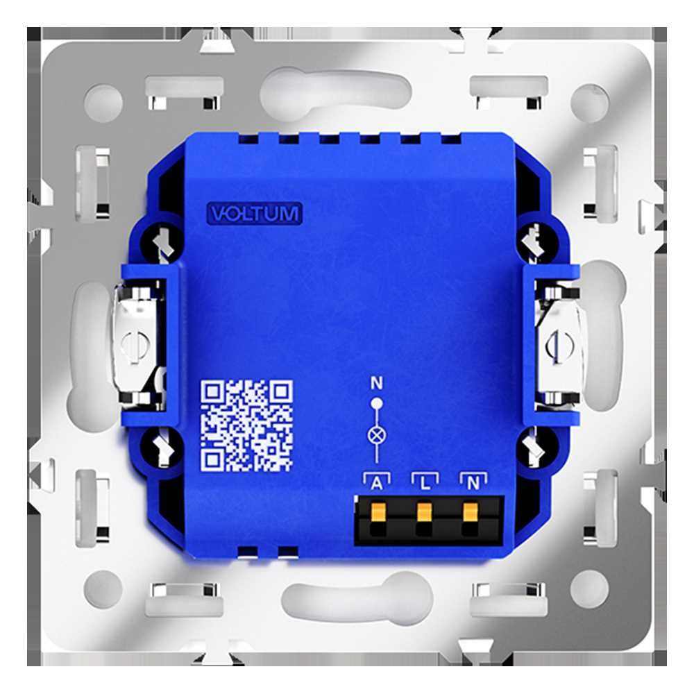 датчик движения встраиваемый voltum s70, (белый глянцевый) vls070501