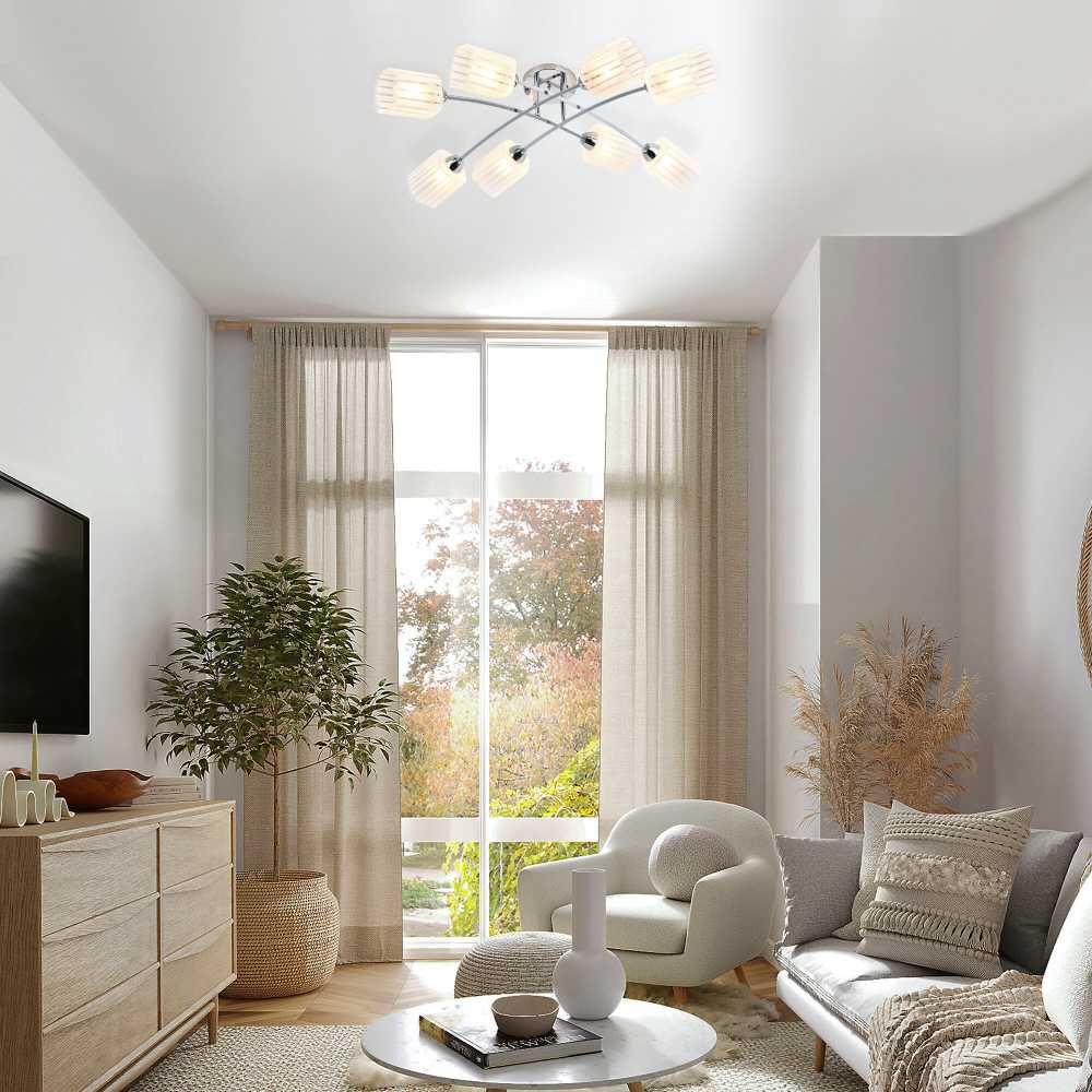 потолочная люстра eurosvet ruby 30125/8 хром