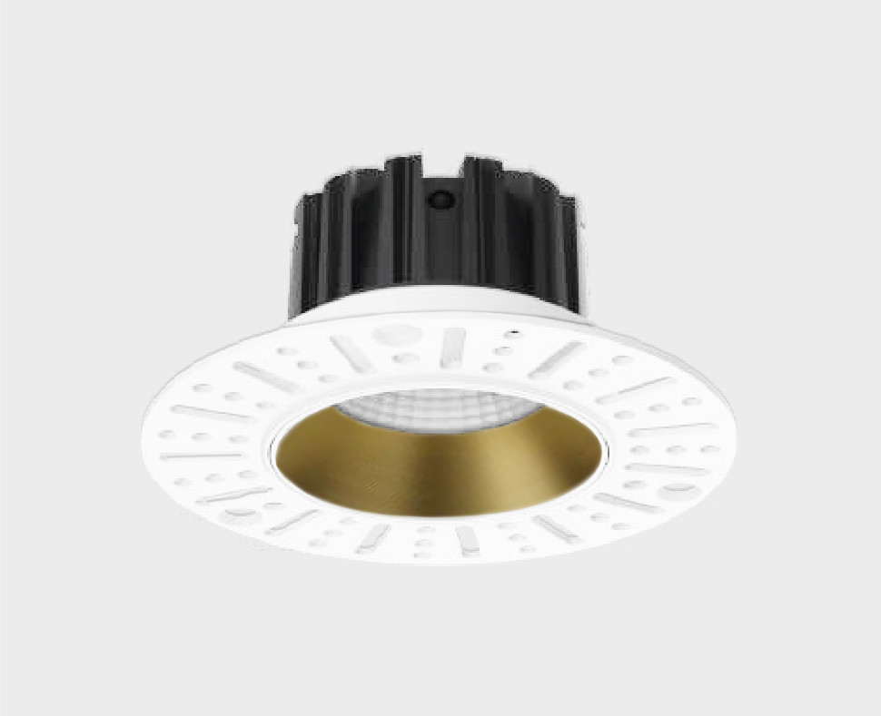 встраиваемый светильник italline it02-028 gold 3000k