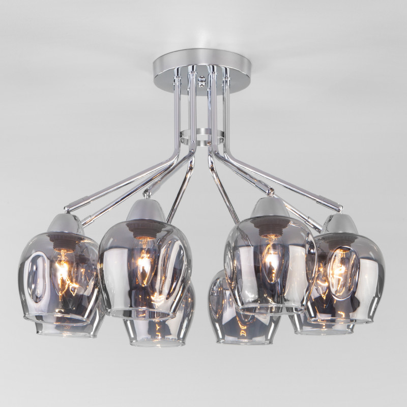 люстра на штанге eurosvet 30164/8 хром