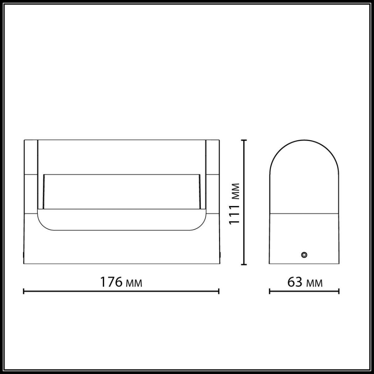 уличный настенный светильник odeon light nature twinset 7118/12wl