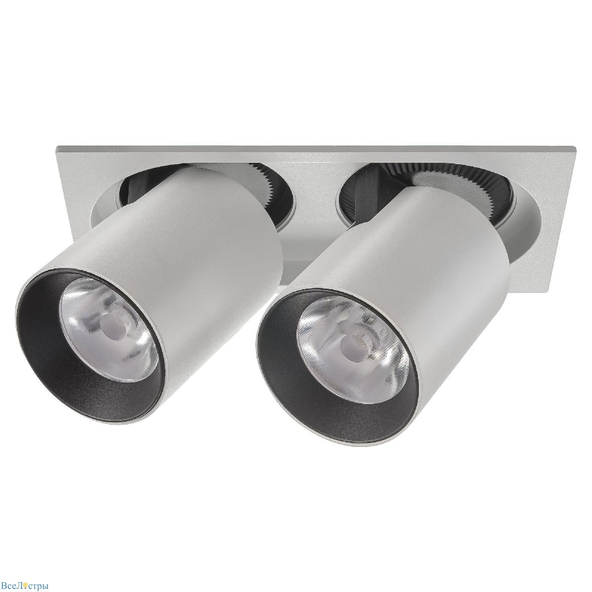 встраиваемый спот am group am334-2 wh+bk
