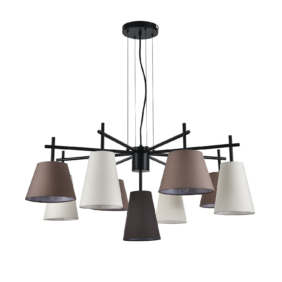 подвесная люстра indigo abbinare 13032/9p black v000535