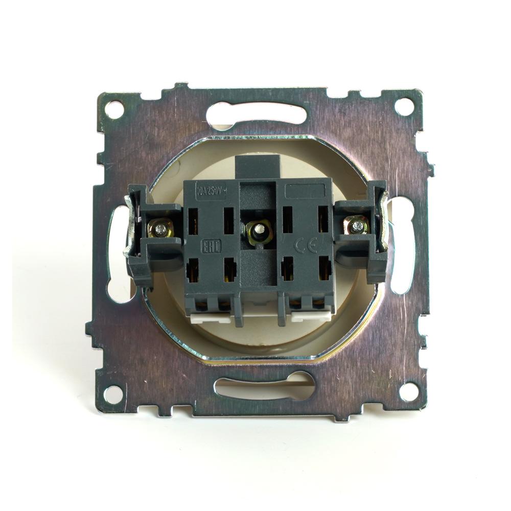 розетка 2p stekker катрин золото gls10-7109-08 49223