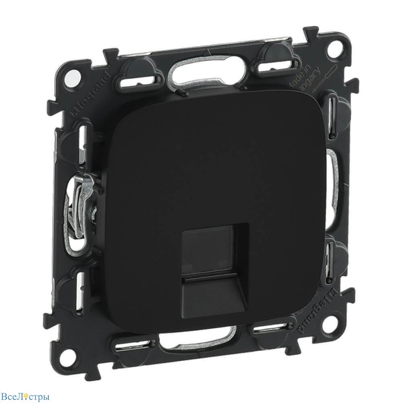 информационная розетка rj45 legrand valena allure антрацит 753950