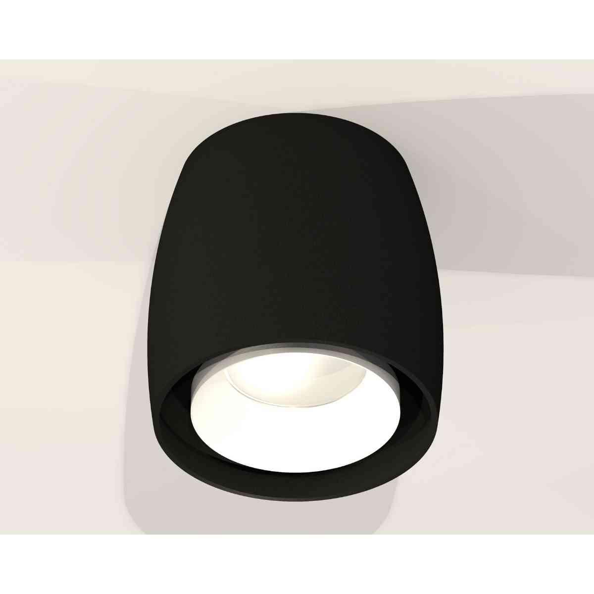 комплект накладного светильника ambrella light techno spot xs1142001 sbk/swh черный песок/белый песок (c1142, n7030)