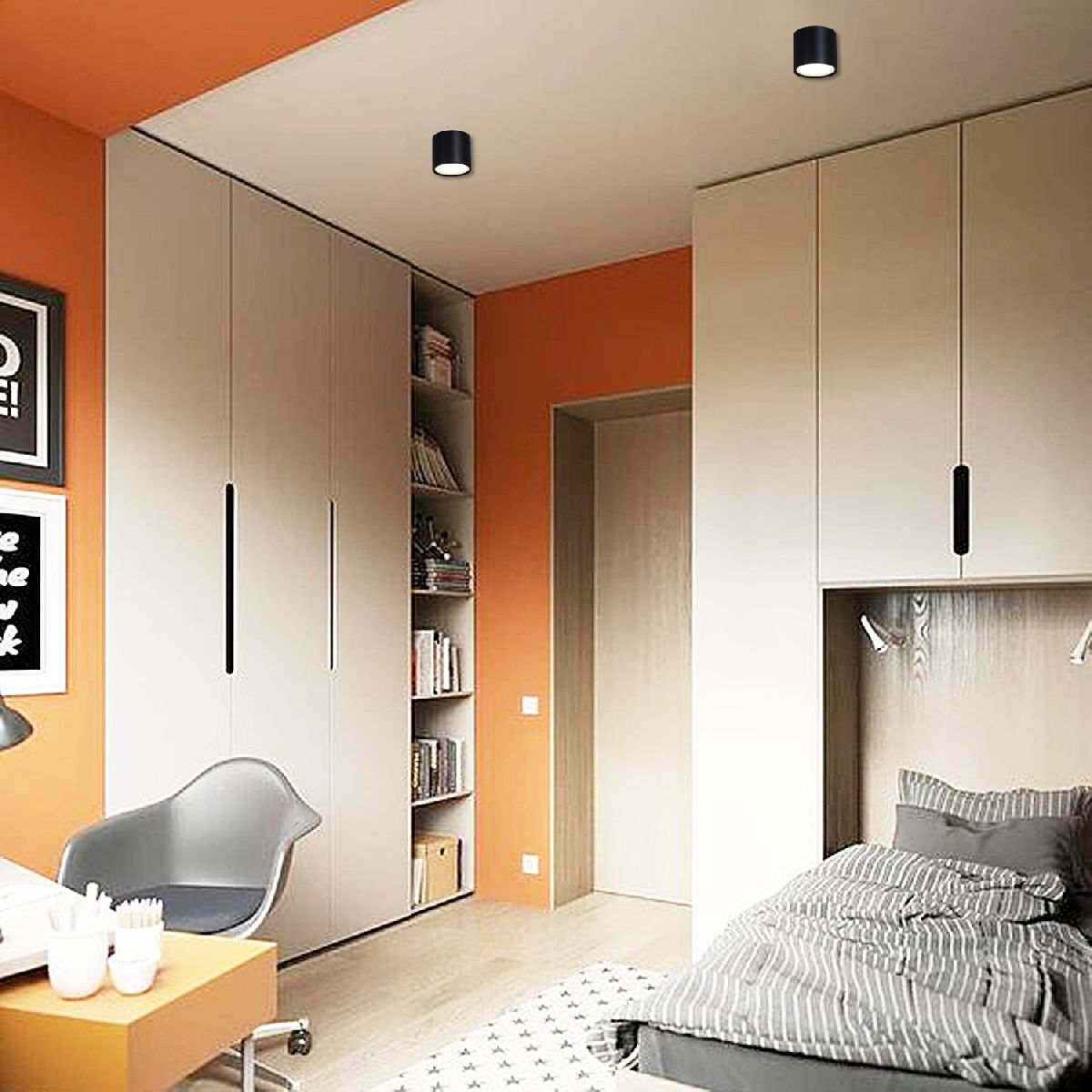 накладной светильник reluce 53005-9.5-001ld gx53 bk