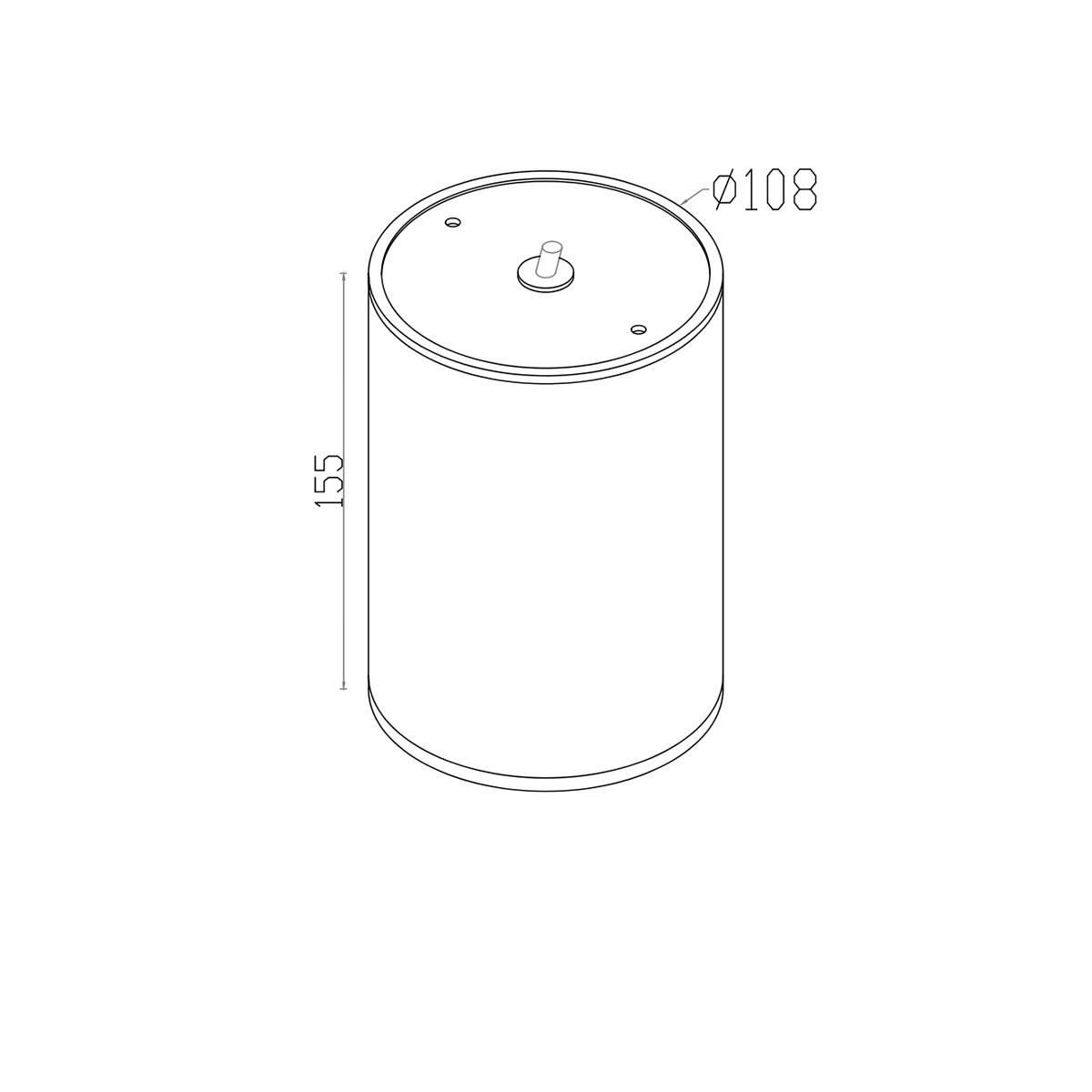 уличный светодиодный светильник maytoni bar o306cl-l12gf