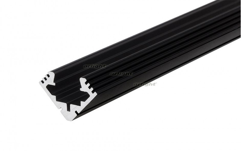 профиль arlight pds45-t-2000 anod black 015033