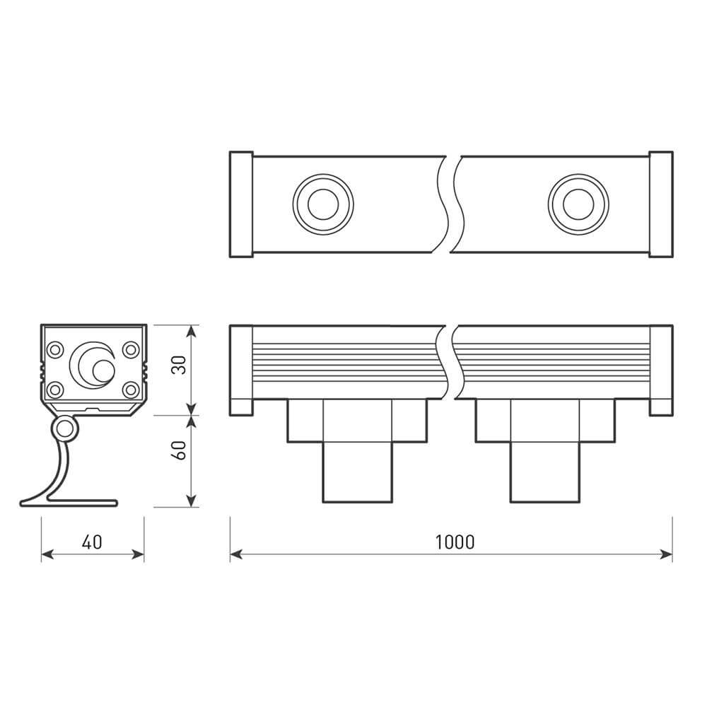 прожектор arlight ar-line-1000s-18w-220v day 024299