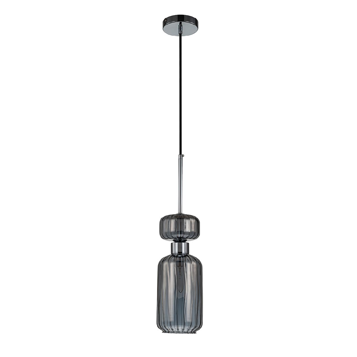 подвесной светильник escada gloss 1141/1s chrome/smoke