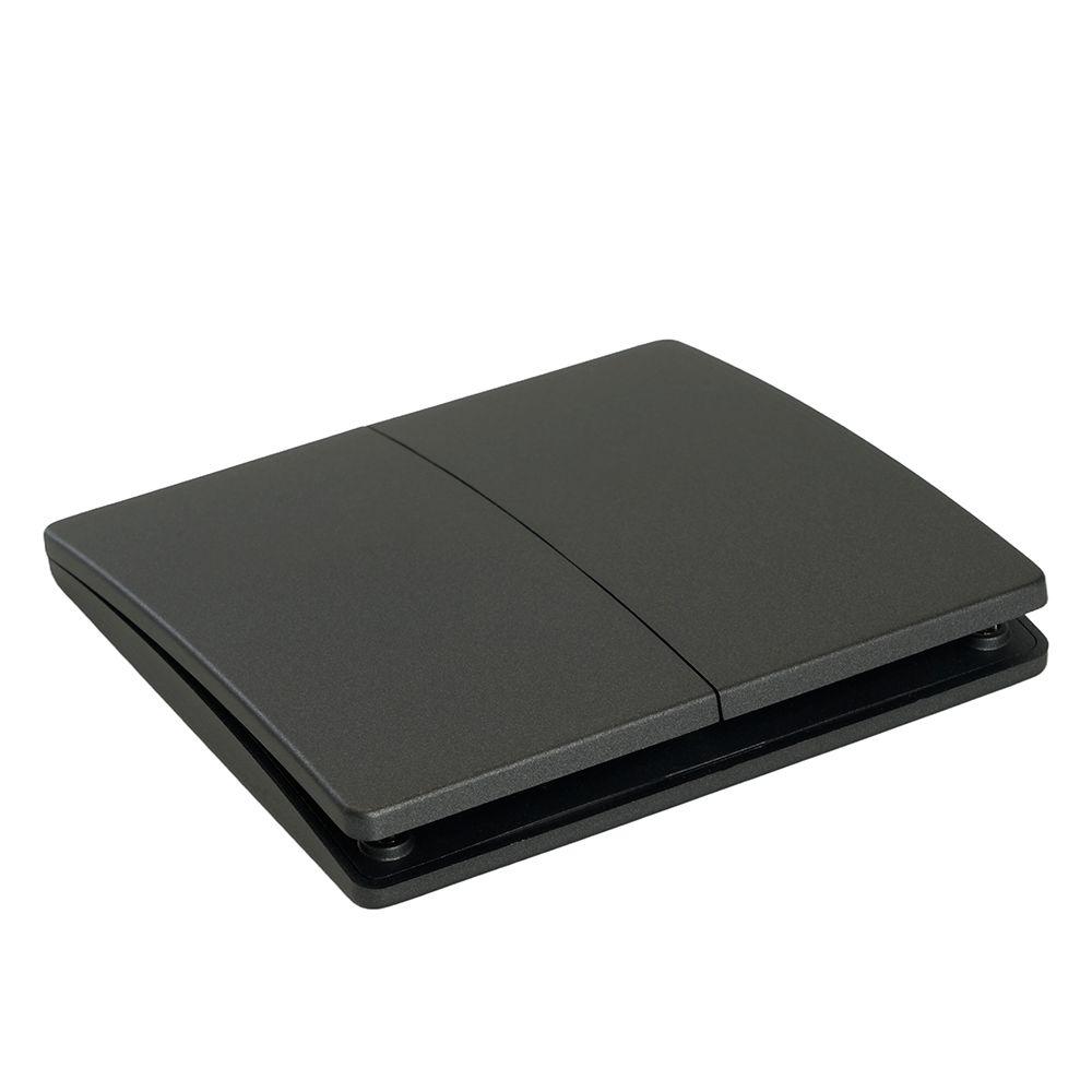 выключатель двухклавишный беспроводной feron smart графит tm92 51024