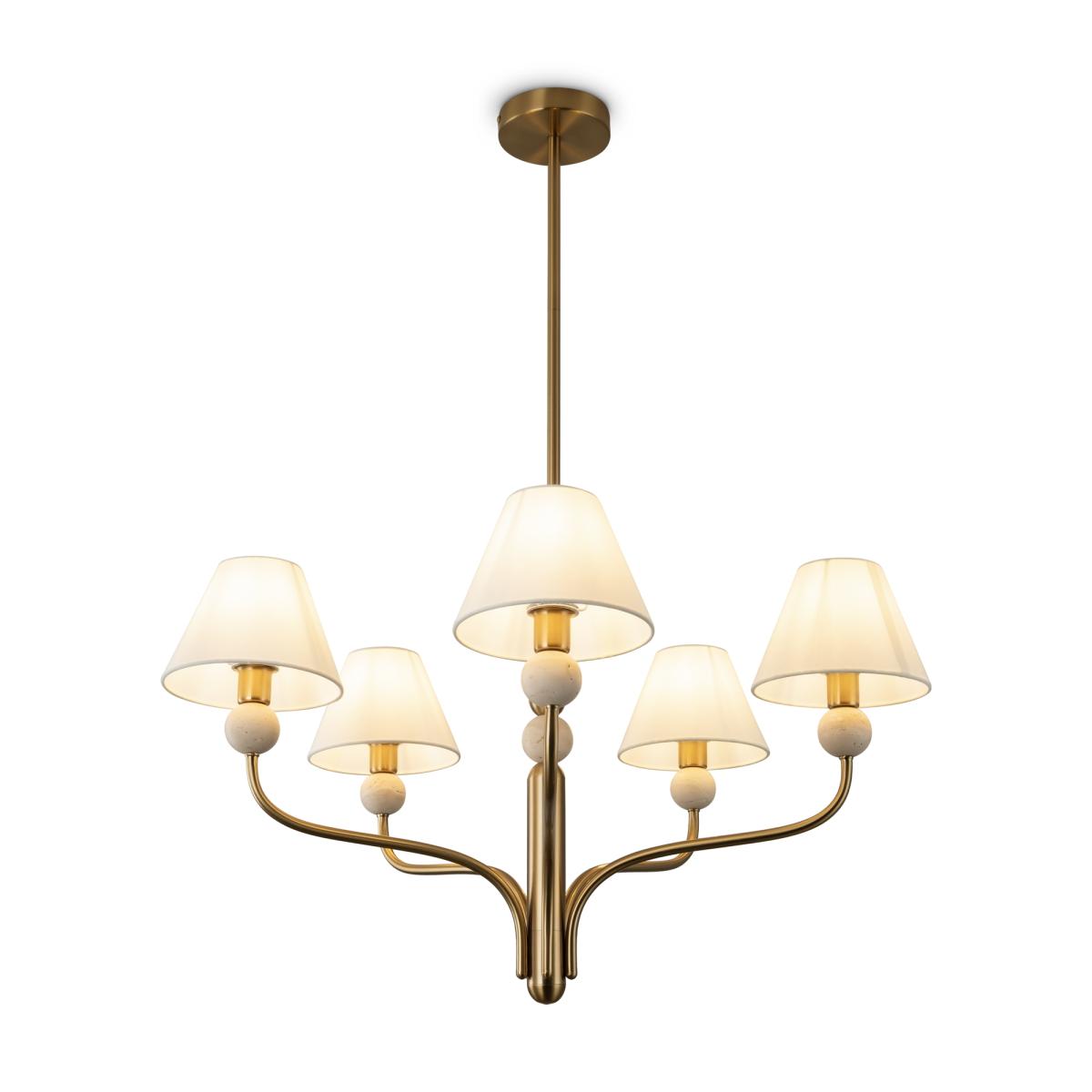 люстра на штанге freya aurelia fr2058pl-05bs