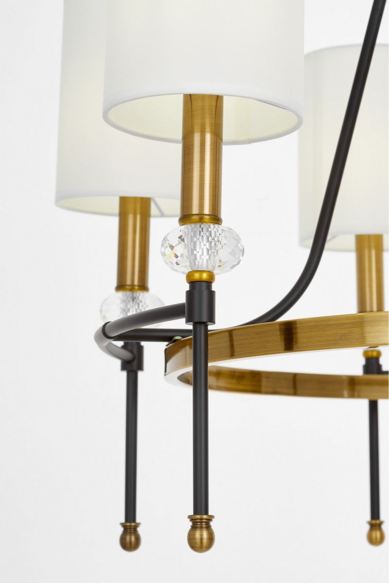 подвесная люстра lumina deco rodezio ldp 1229-6 md