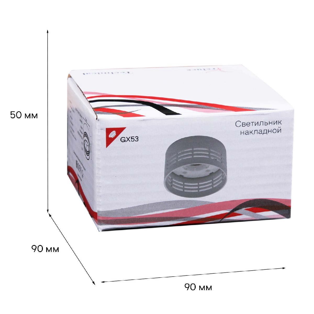 накладной светильник reluce 53014-9.5-001ct gx53 wt