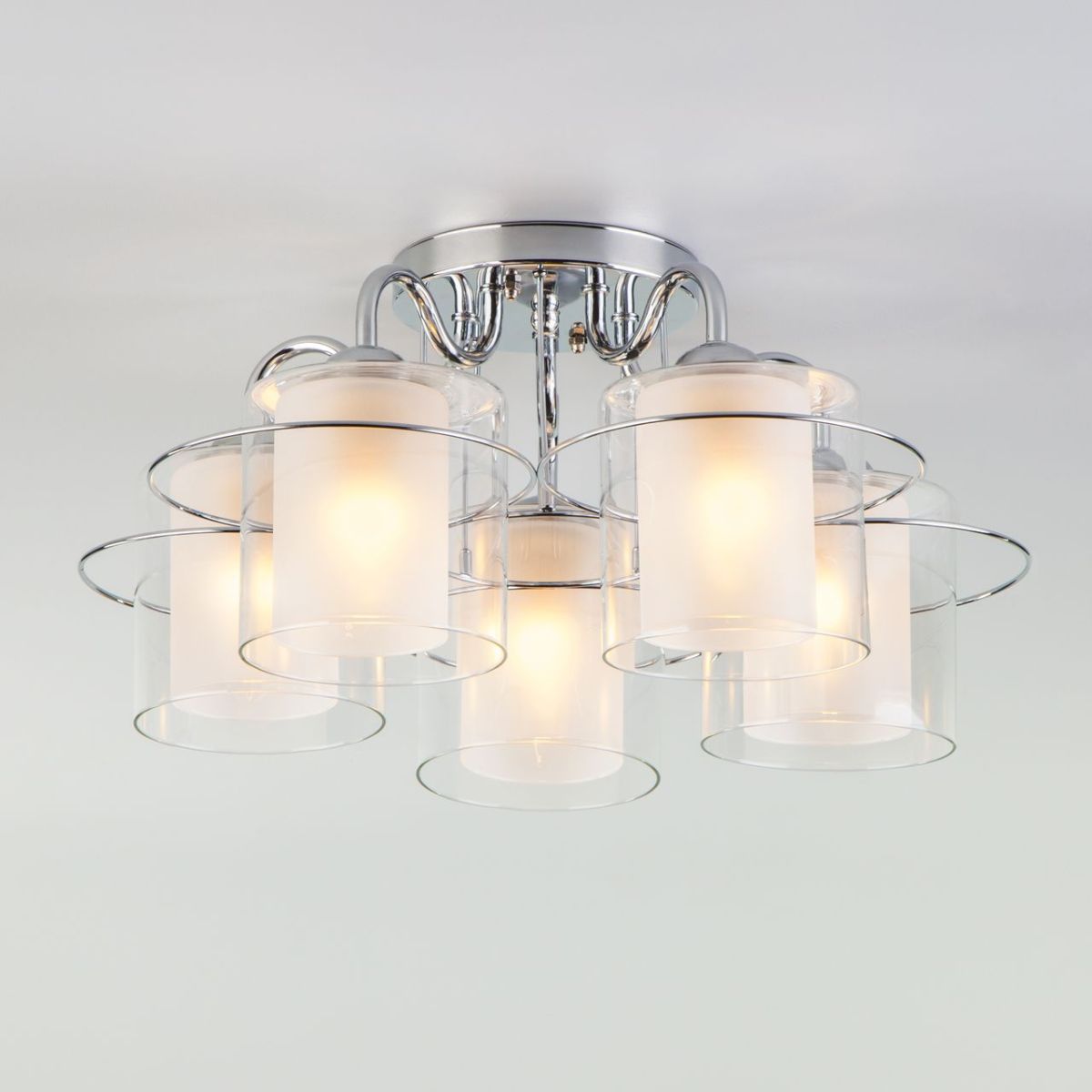 потолочная люстра eurosvet darcy 30160/5 хром