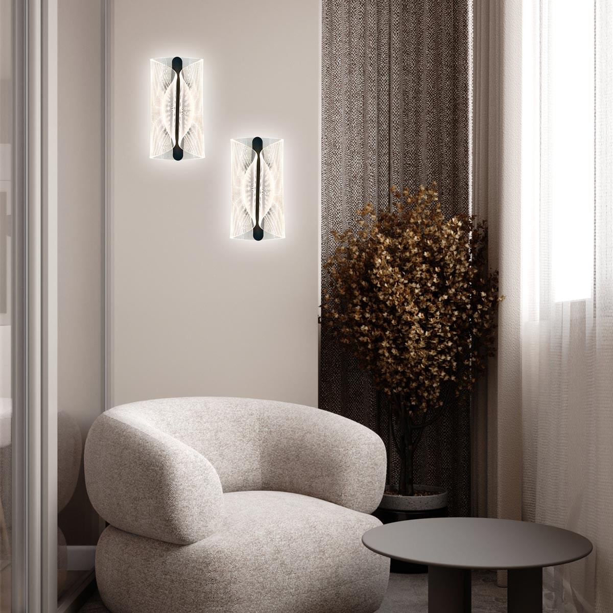 настенный светильник led4u l6346-01 gr