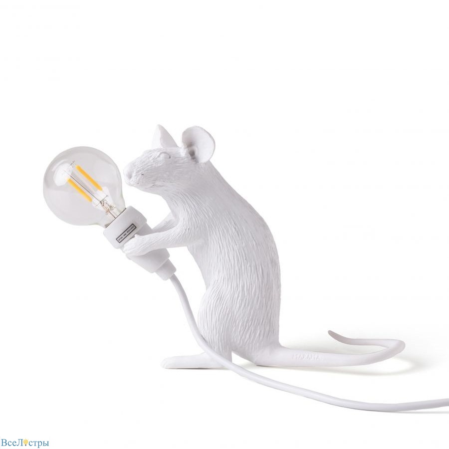 настольная лампа mouse lamp sitting usb seletti