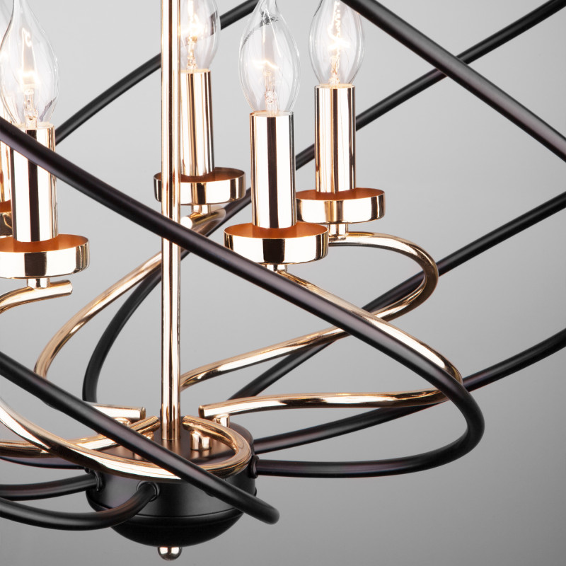 подвесная люстра eurosvet 60105/5 черный